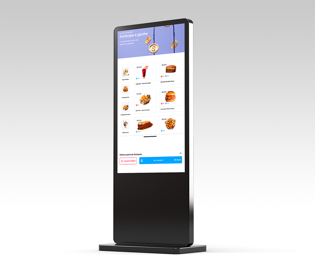 totem de autoatendimento para restaurante