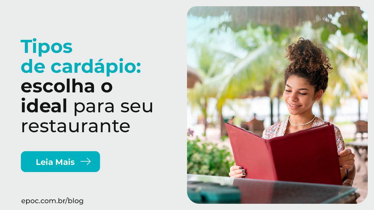 Tipos de Cardápio: 13 Modelos para Escolher