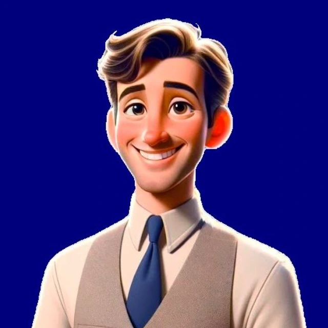 Sr. Fino, el asistente de inteligencia artificial de EPOC, ilustrado como personaje