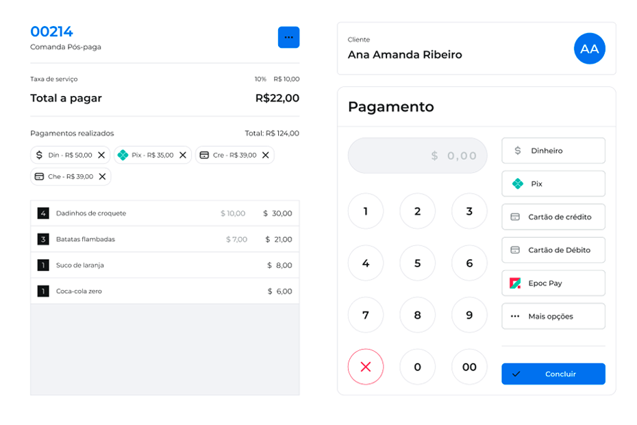 comanda eletrônica para restaurantes e bares