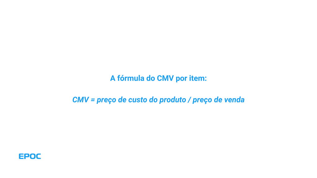 como calcular cmv restaurante - fórmula do cmv por item