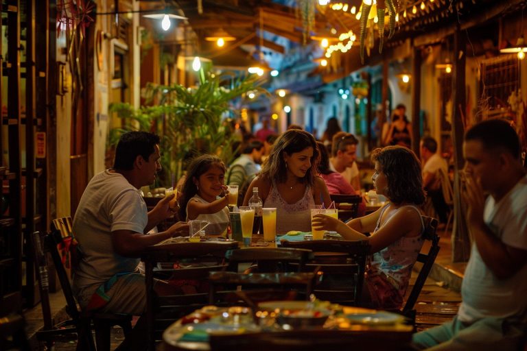 clientes de restaurante consumindo bebidas sem álcool