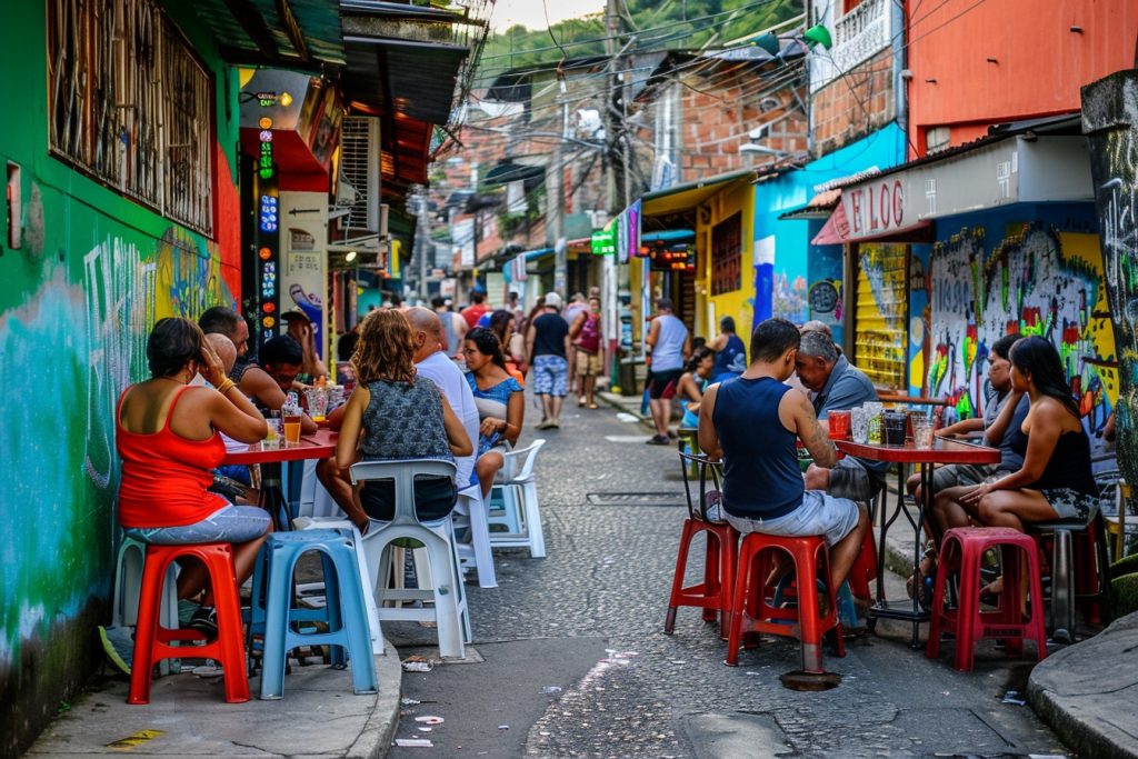 restaurantes na favela estão movimentados com fim de ano e 13º salário
